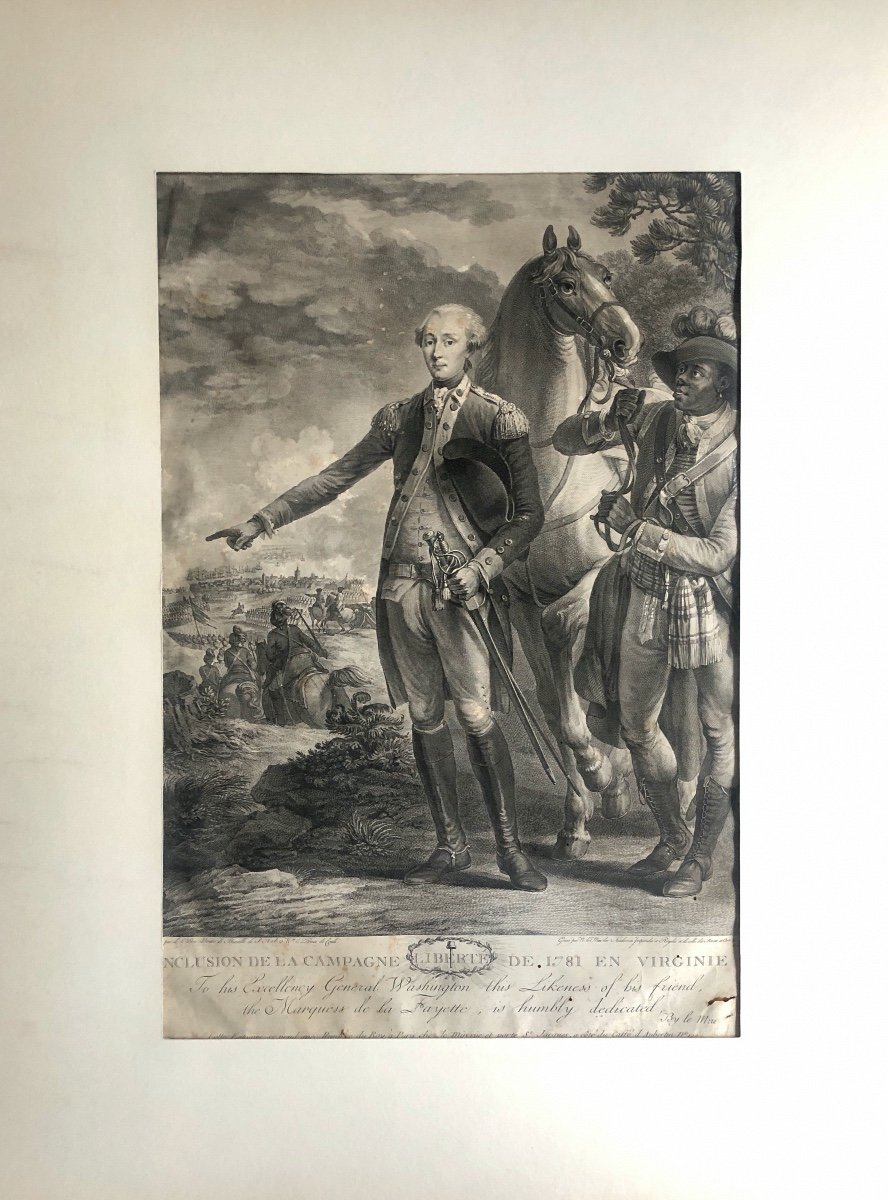 Jean-baptiste Le Paon (1738-1785) General Lafayette At Yorktown C: 1781-photo-4