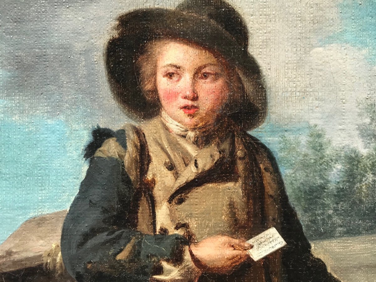 Le Savoyard Et Sa Marmotte XVIII Siècle, Attribué à Marin Drolling (1752-1817) -photo-2