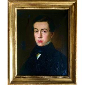 Portrait De Jeune Homme, Fin XVIII Siècle Ou Tout Début XIX 