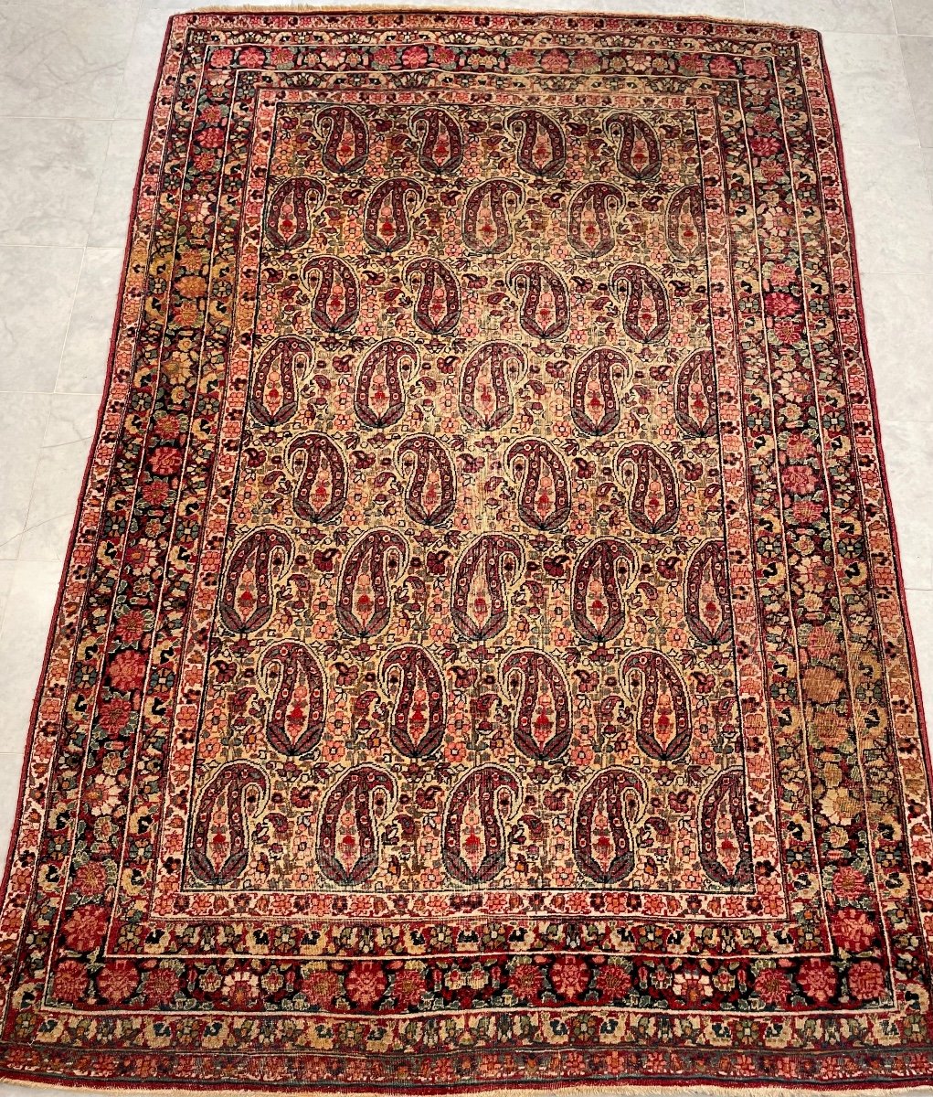 Tapis Kirman Ancien Iran. 192cm X 128cm-photo-2