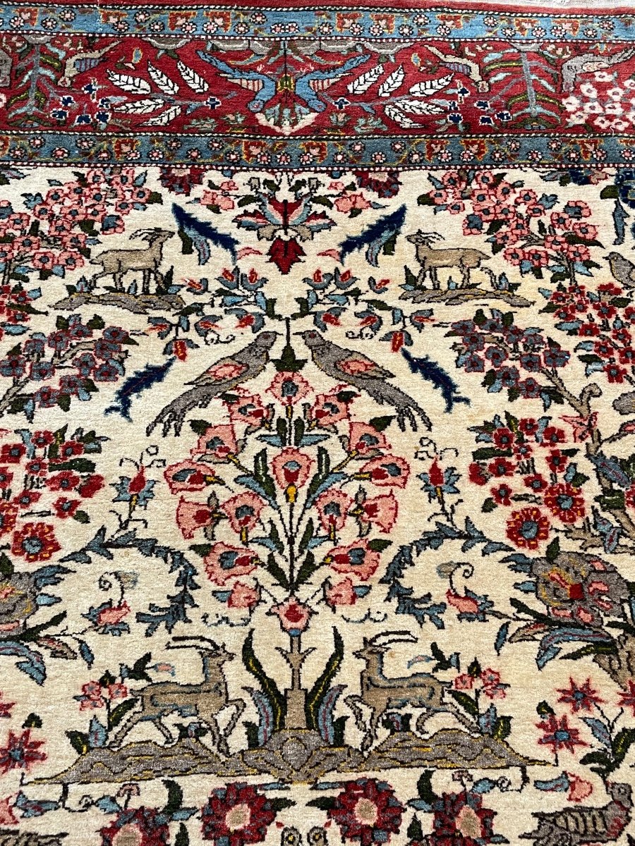 Tapis Ghoum Iran Ves 1960.   200 X 136-photo-4