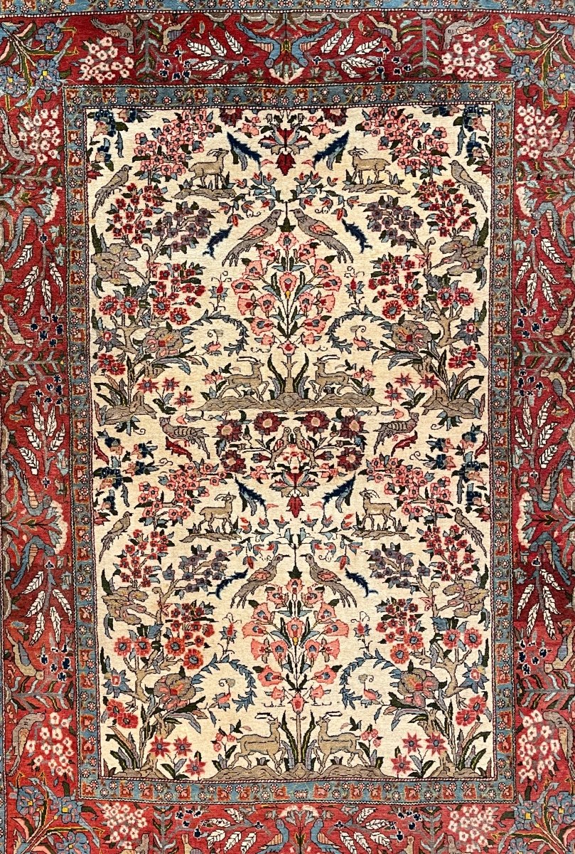 Tapis Ghoum Iran Ves 1960.   200 X 136