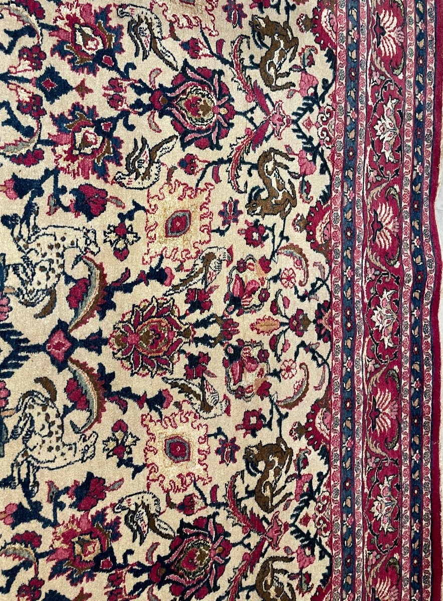 Antique Tehran Iran Rug Circa 1930. 304 X 203-photo-3