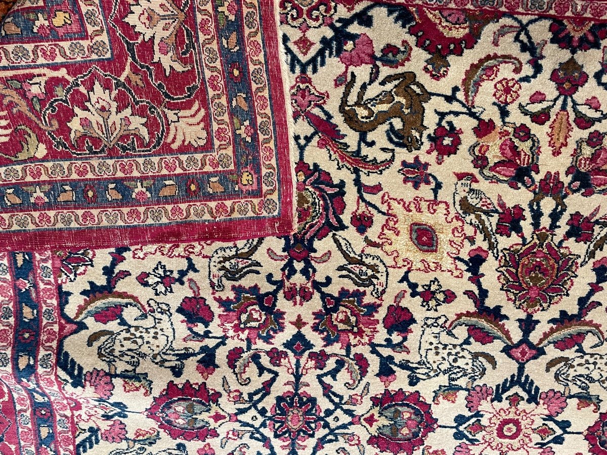 Antique Tehran Iran Rug Circa 1930. 304 X 203-photo-4