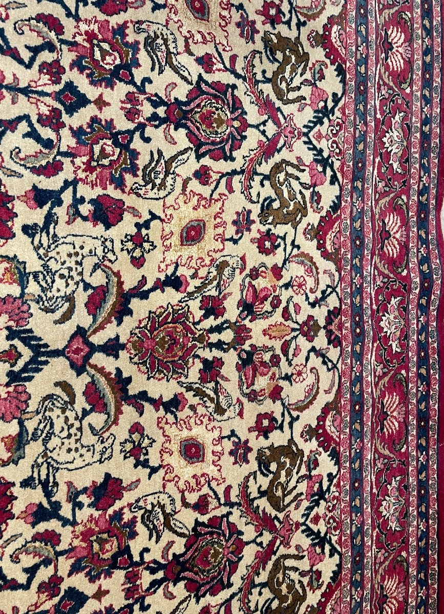 Antique Tehran Iran Rug Circa 1930. 304 X 203-photo-1