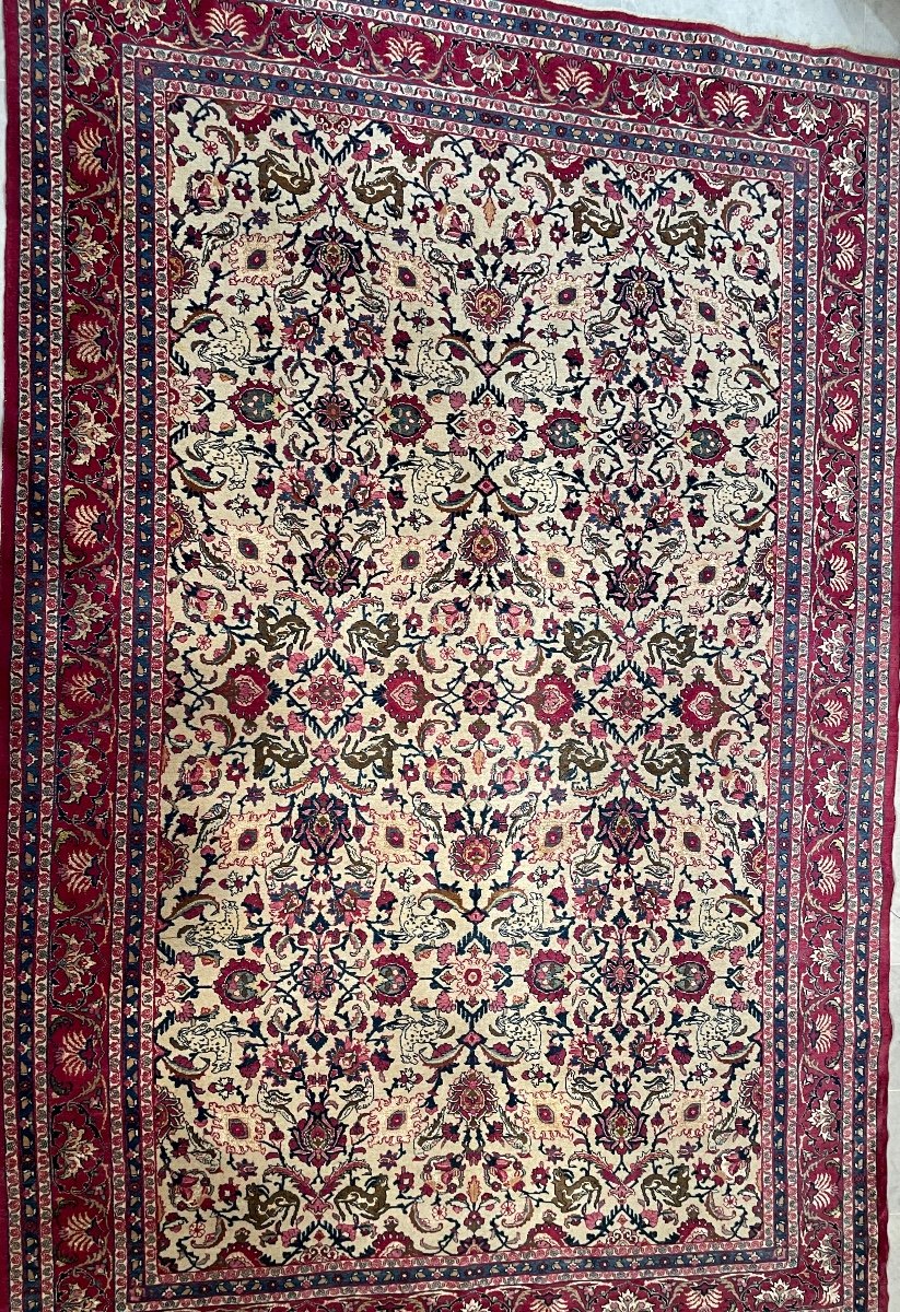 Antique Tehran Iran Rug Circa 1930. 304 X 203