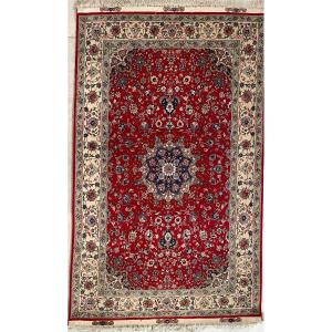 Tapis Tabriz Iran Chaînes Soie 