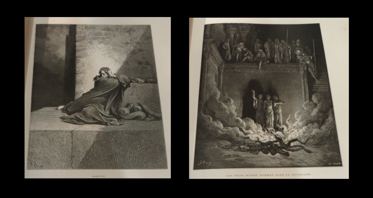 Reliures Plein Maroquin. Dore (gustave, Ill. De) - La Sainte Bible. 1866. Complet.-photo-3