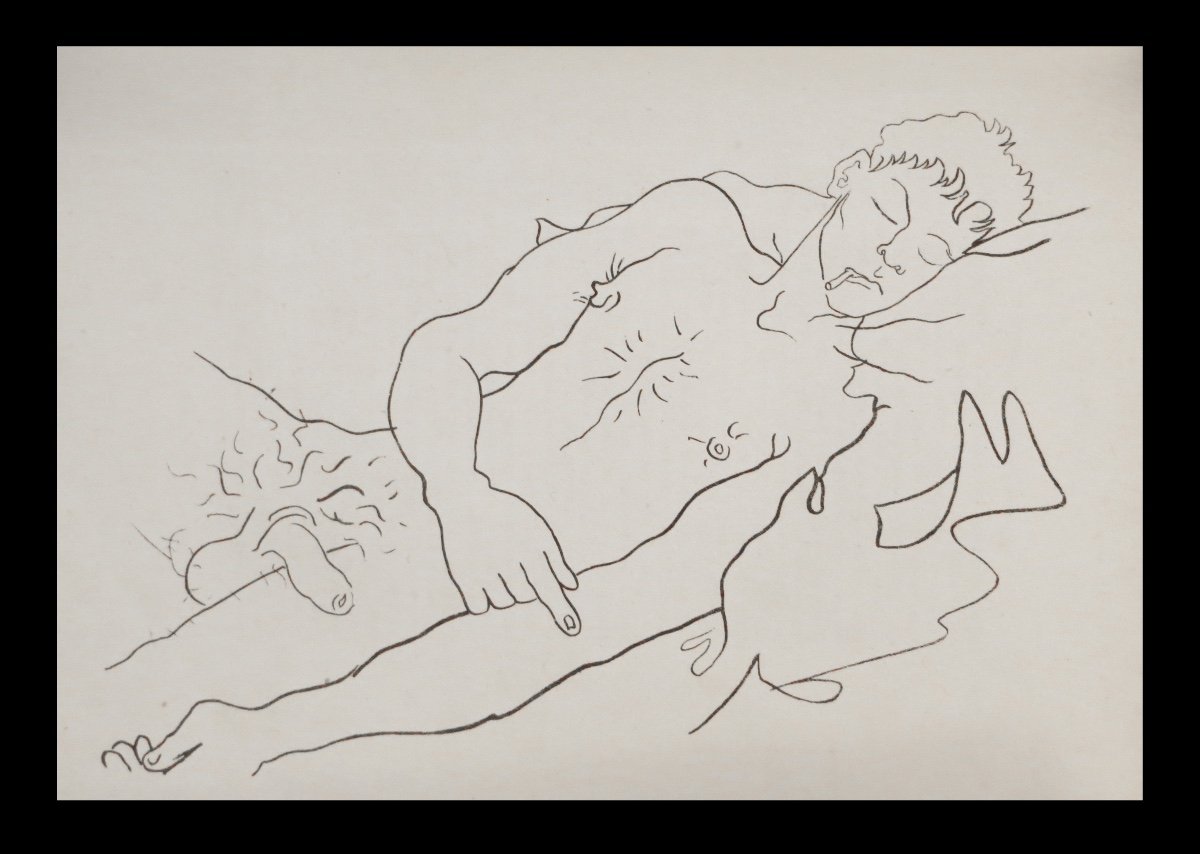 [curiosa Eroticism Homosexuality] Jean Genet / Cocteau (ill.) - Querelle De Brest. Eo 1/525.-photo-4