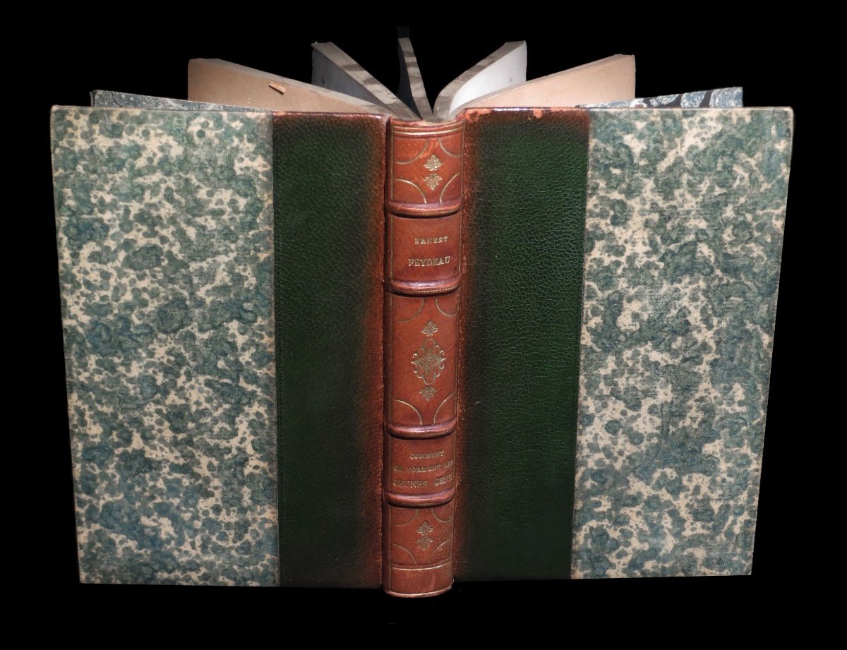 [envoi Dedicace De La Bibliothèque De Gustave Flaubert] Feydeau (ernest). Eo.-photo-2