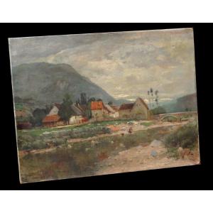 [ain Belley Le Bugey] Million (joseph) - Oil On Canvas; Signed: Cerveyrieu Near Artemare.