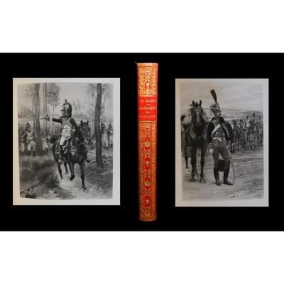 [signed Morocco Leather Binding Empire] Masson / Detaille (ill.) - Napoleon's Cavalrymen.