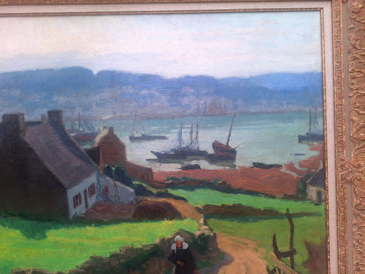 Maurice Menardeau  "le Port De Tréboul En Bretagne "-photo-2