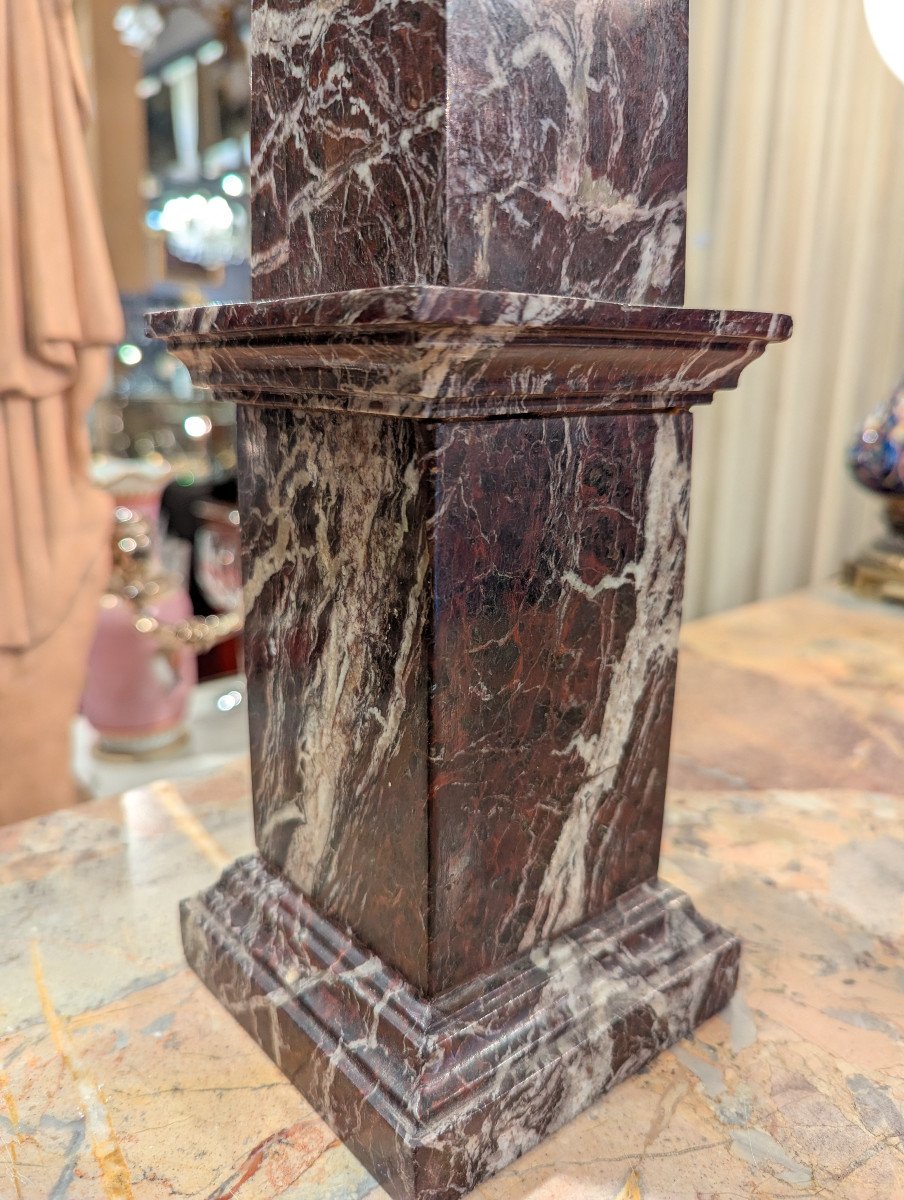 Pair Of Red Marble Obelisks-photo-4