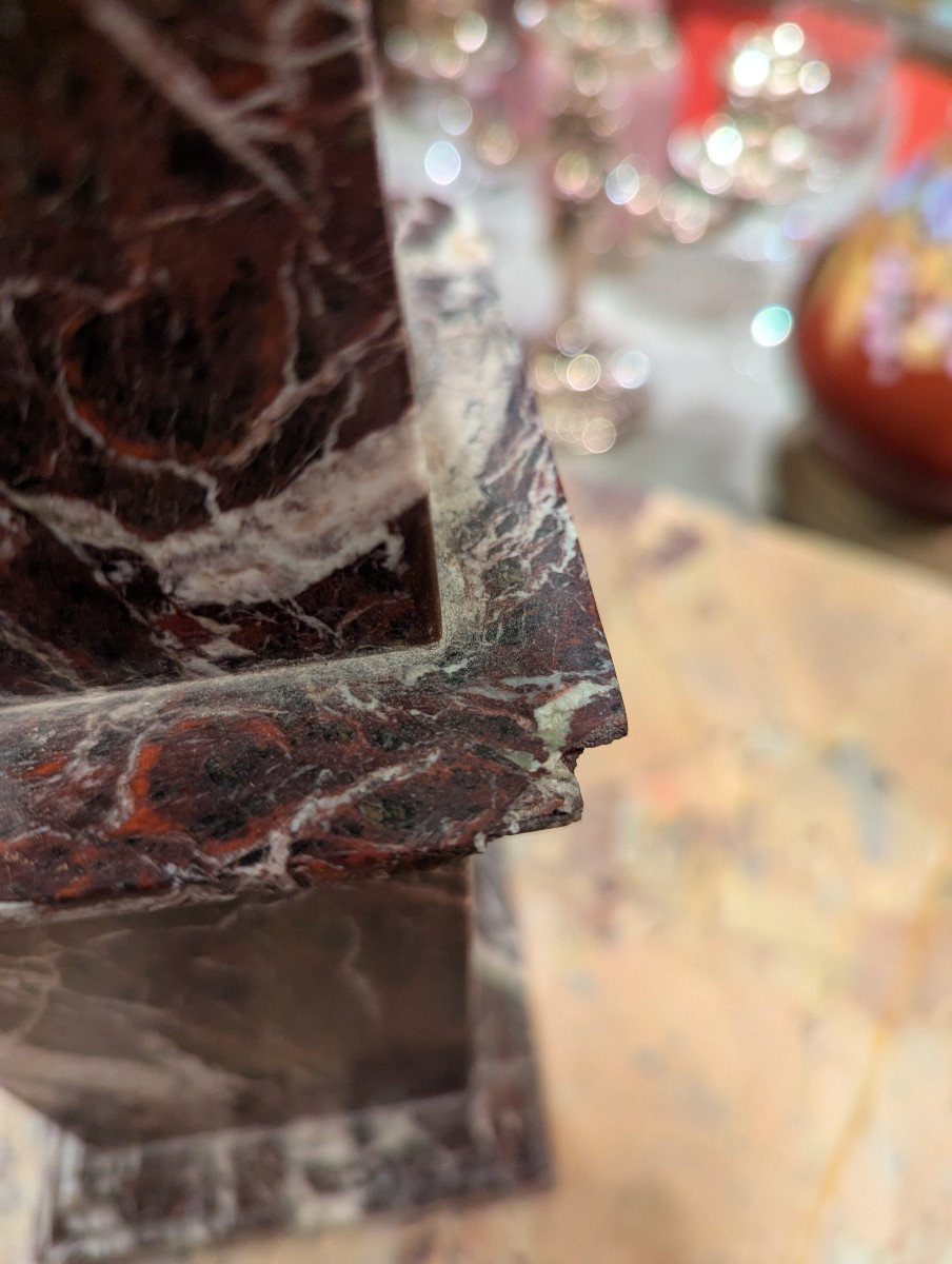 Pair Of Red Marble Obelisks-photo-1