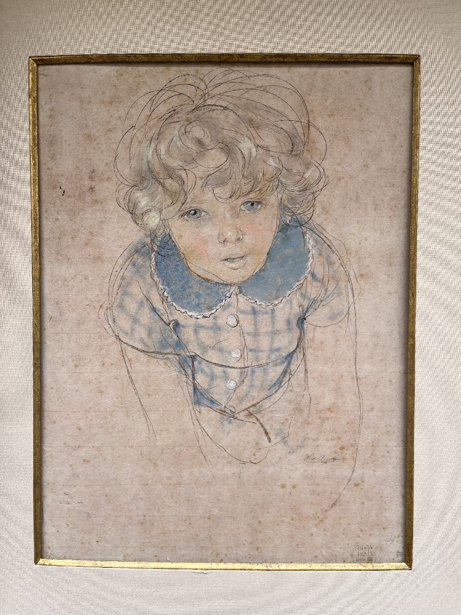 Watercolor Drawing On Paper By Alix Aymé -photo-4