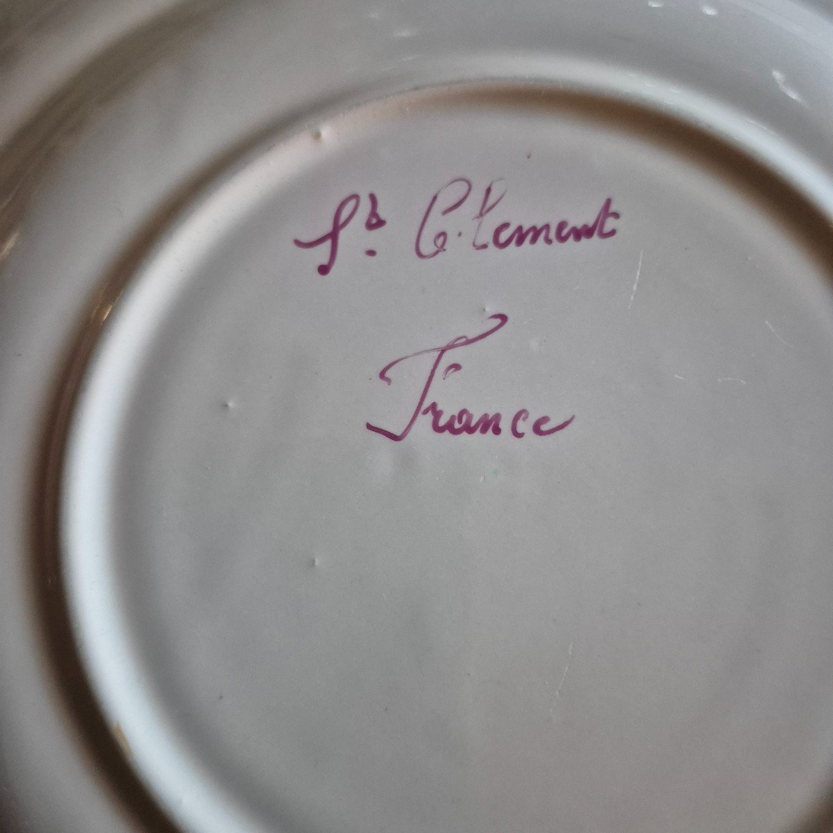 Saint Clement Earthenware Service Of 47 Pieces -photo-3