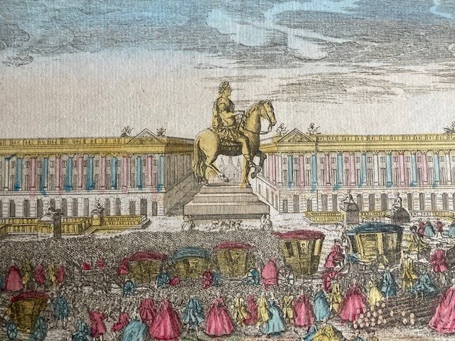 Vue d'optique de la Place Louis XV à Paris (place de la Concorde)-photo-2