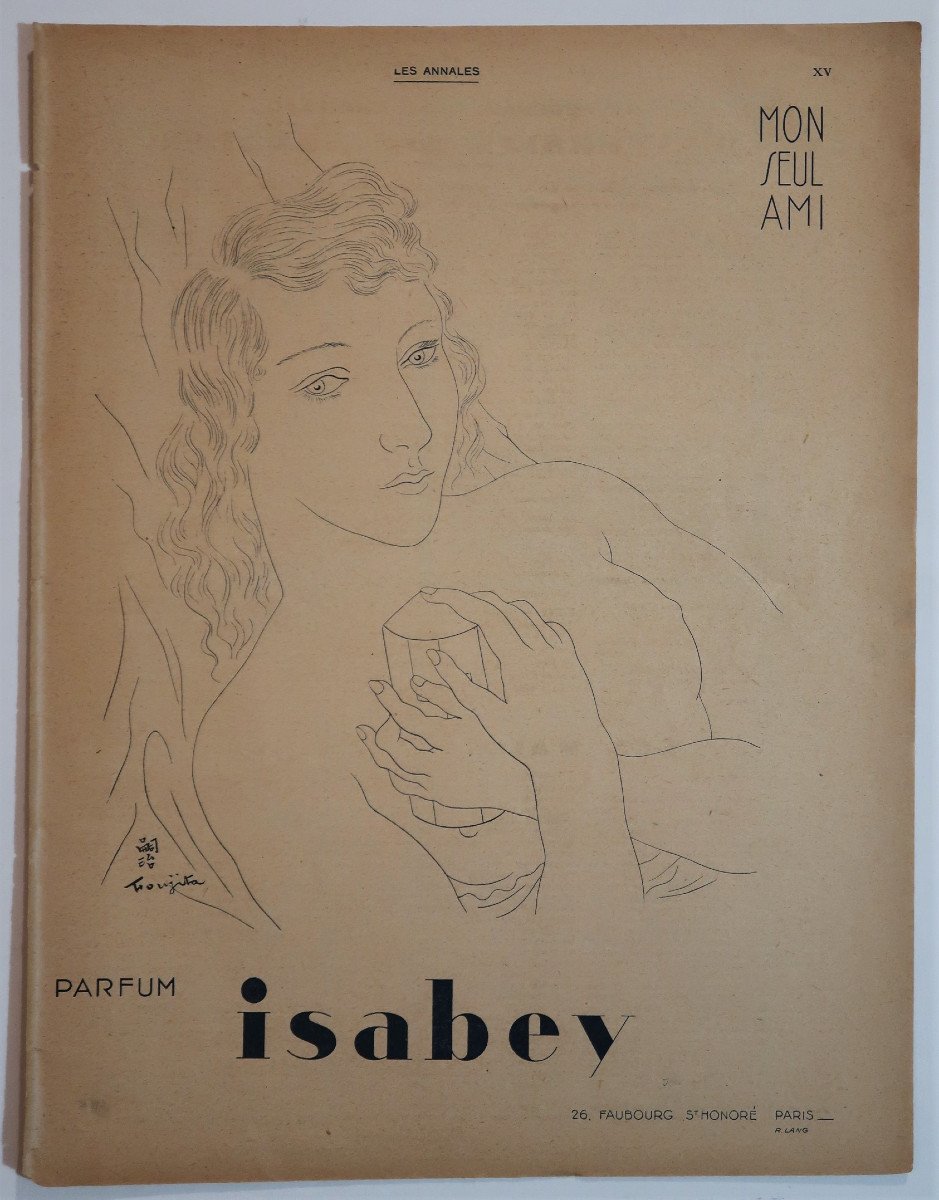 Foujita, Advertisement For Mon Seul Ami, Isabey Parfum (# Paris Japan Montparnasse Perfume)-photo-2