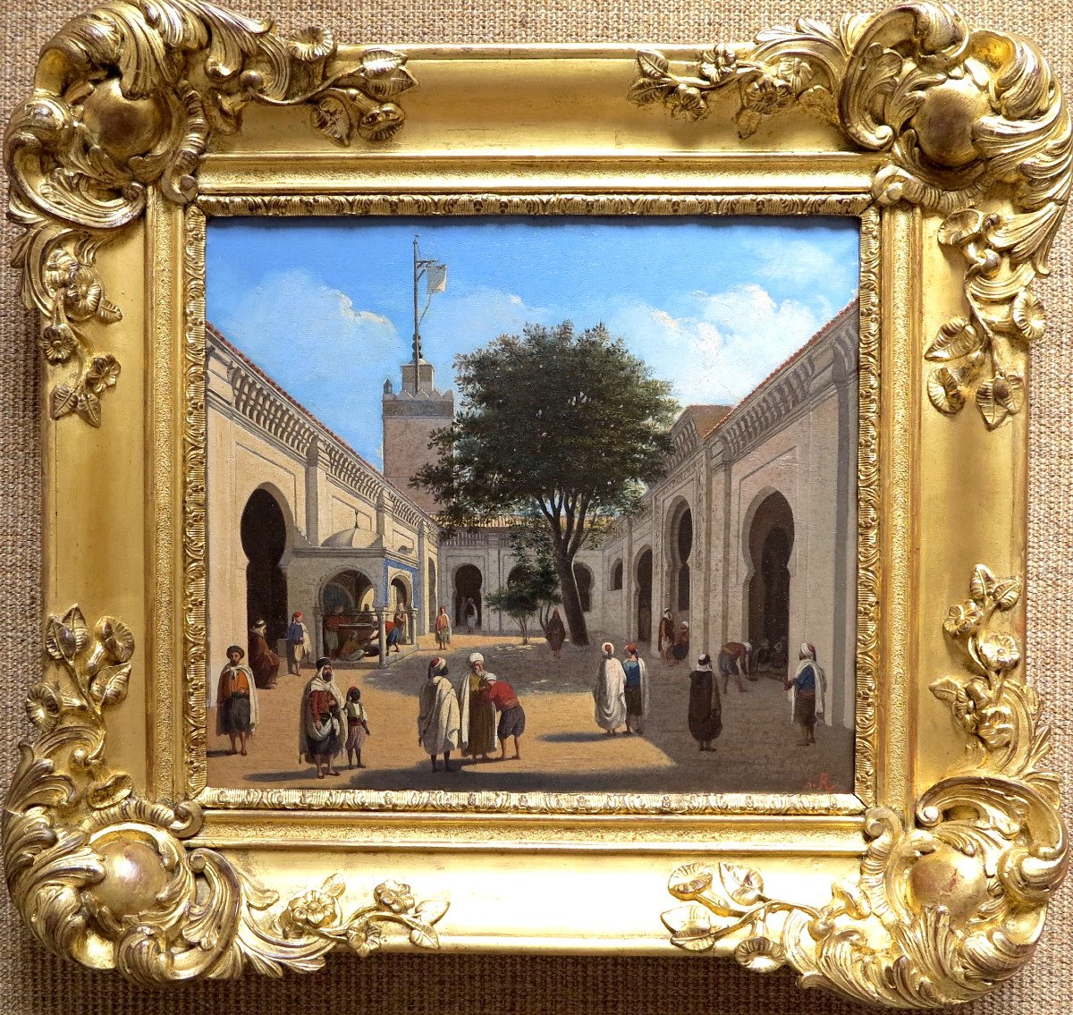 Augustin Régis (1810–1884) - La grande mosquée à Alger - Huile