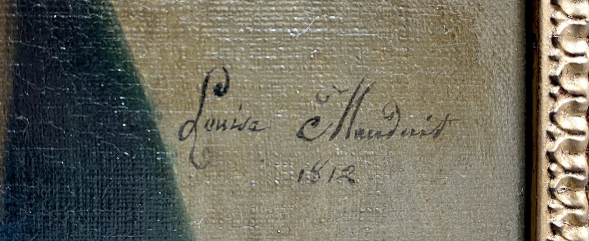 Louise Hersent, née Mauduit (1784–1862) - Une jeune femme lisant une lettre - Huile-photo-3