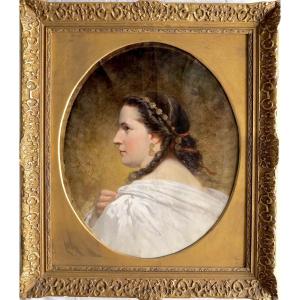 Adolphe Yvon (1817–1893) - Portrait de Madame Hermann-Joseph Reinach - Huile