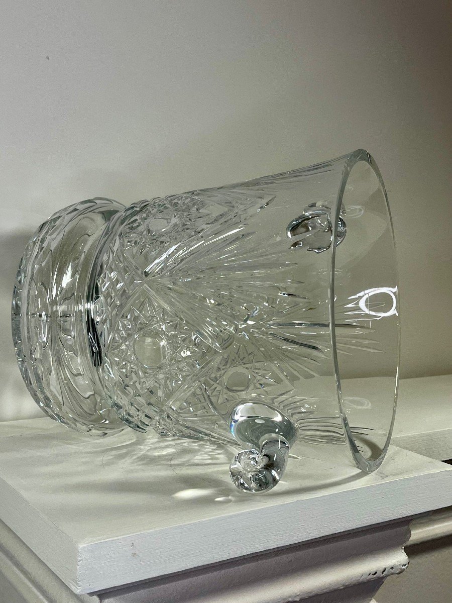 Crystal Champagne Bucket, 20th Century-photo-2