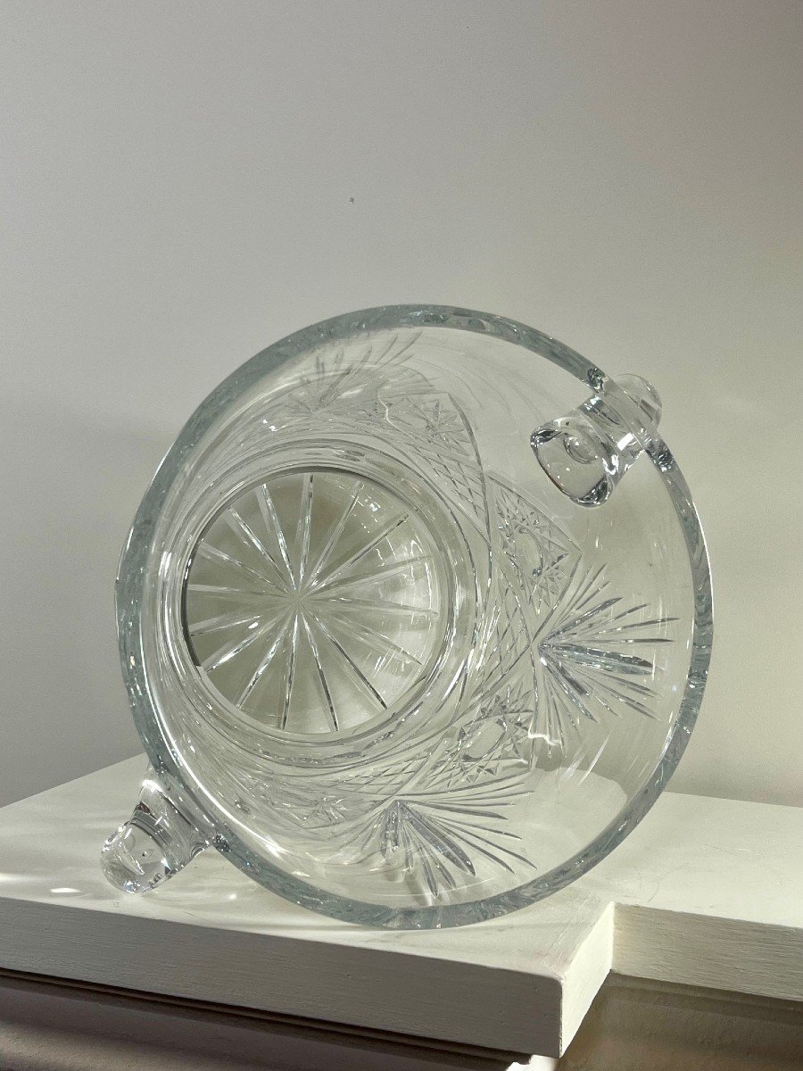 Crystal Champagne Bucket, 20th Century-photo-3