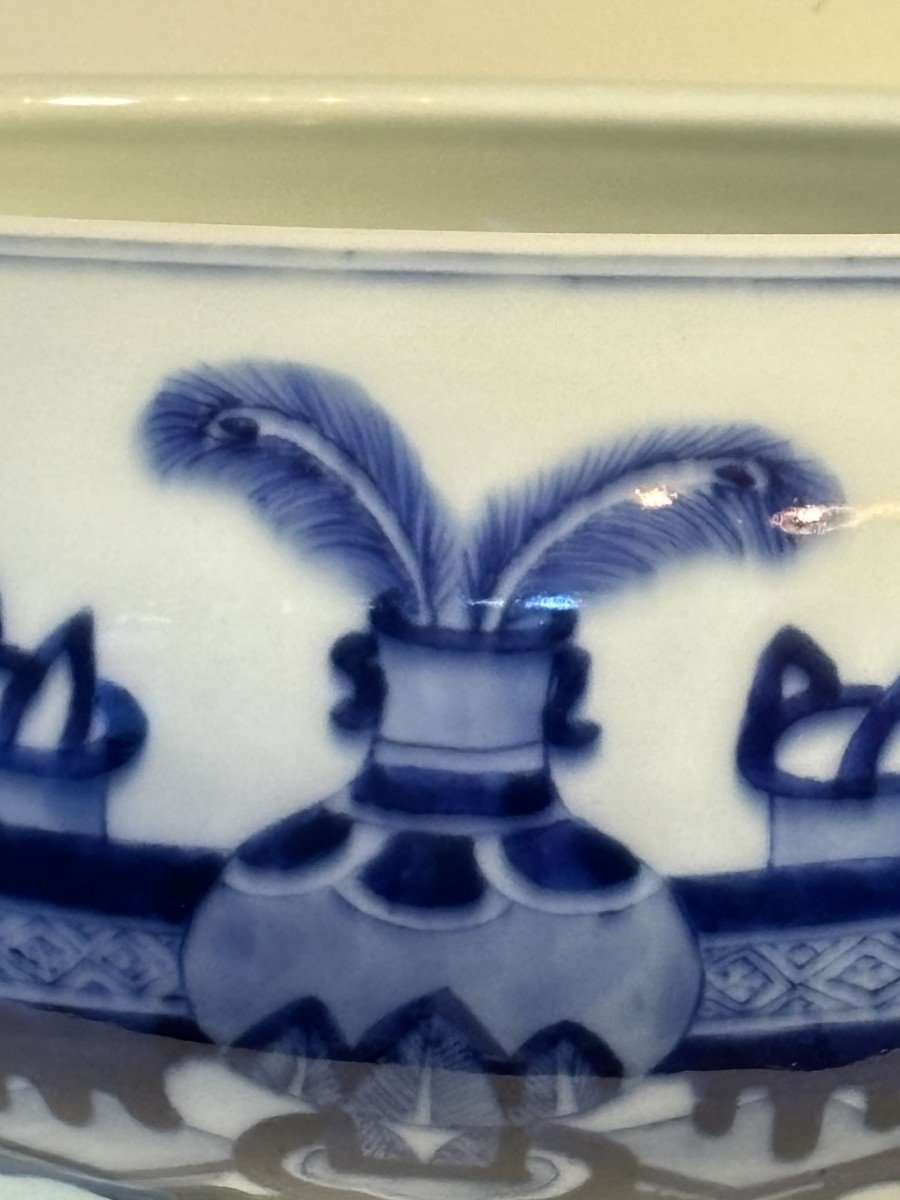 Blue And White Porcelain Perfume Burner, Circa 1900, China-photo-4