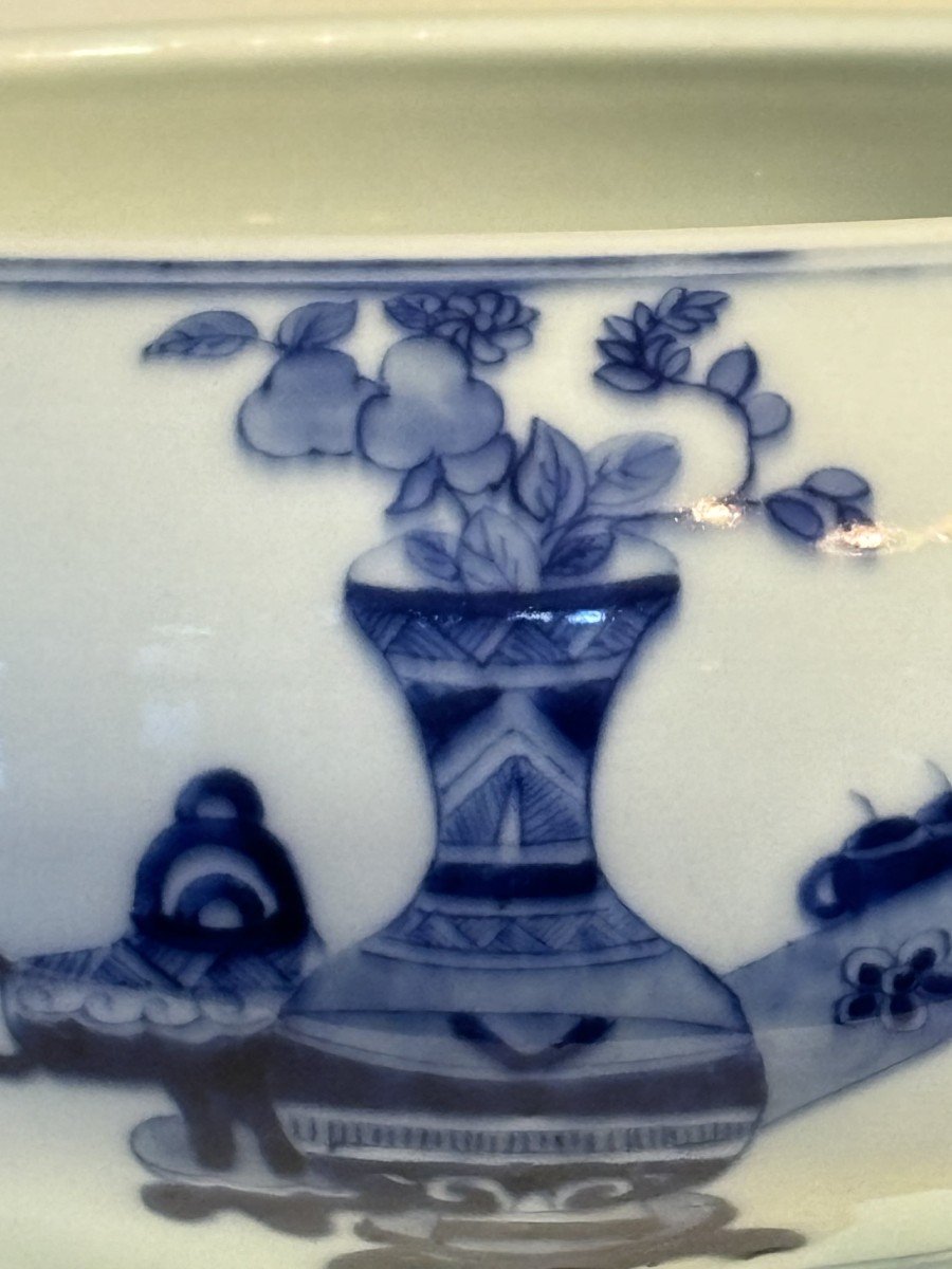 Blue And White Porcelain Perfume Burner, Circa 1900, China-photo-5