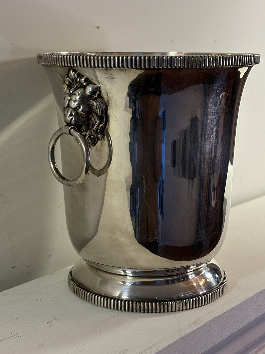 Silver Metal Champagne Bucket-photo-3