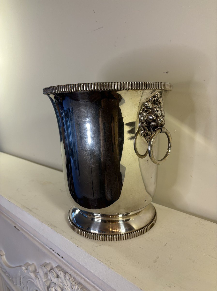 Silver Metal Champagne Bucket-photo-2