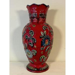 Vase Vintage En Céramique, Atelier Eduard Bay, West-germany, Années 60