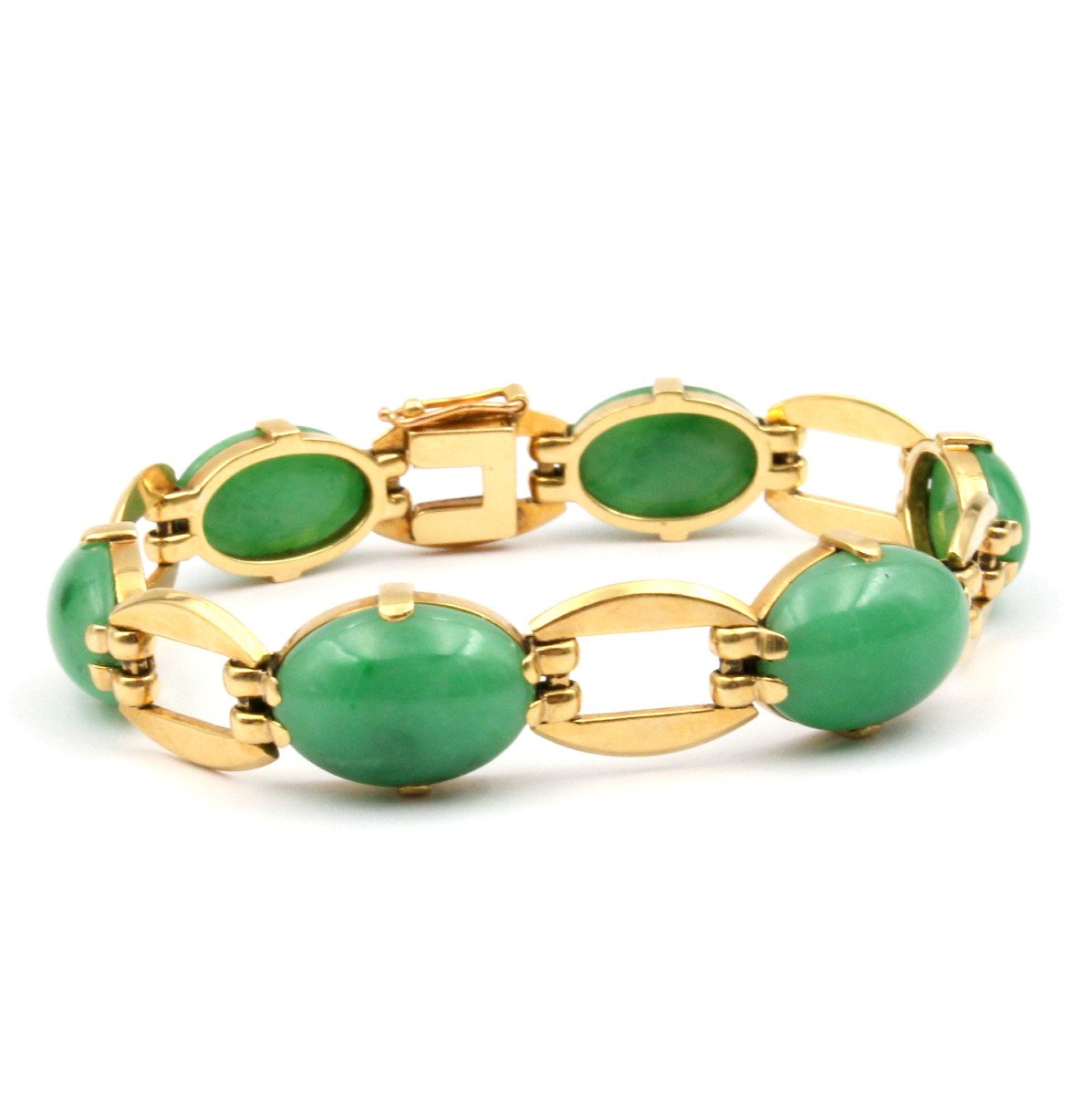 Bracelet jade Art Déco