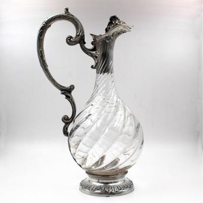 Cardeilhac - Crystal And Silver Wine Decanter