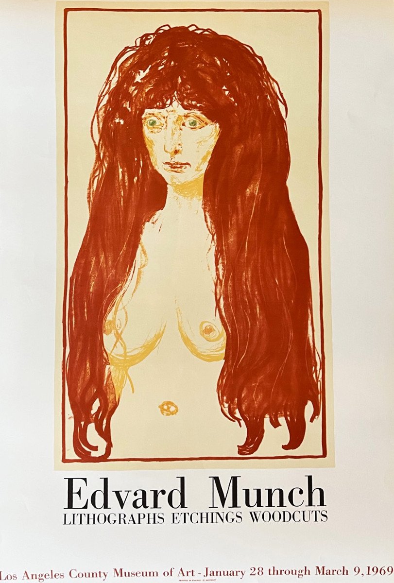 Edvard Munch, Los Angeles Exhibition Poster