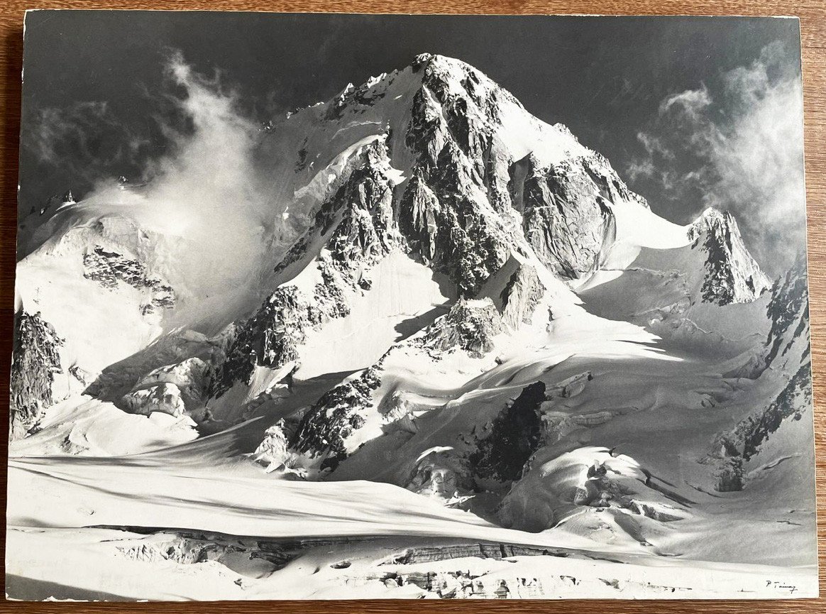 Chamonix, Mont-Blanc, photographie d'époque de Pierre Tairraz