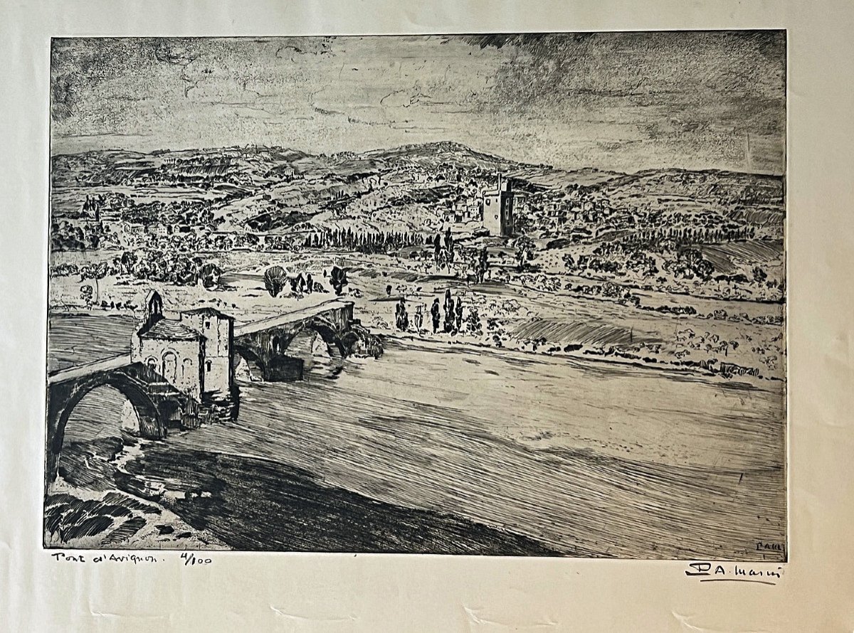 Le Pont d'Avignon, par Paul-Auguste Masui