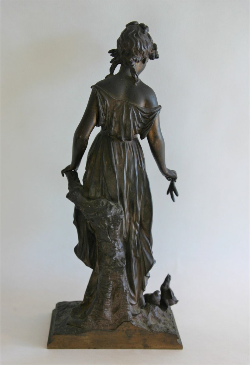 Bronze Statue, After Désiré-pierre Louis Marie, XIXth-photo-2