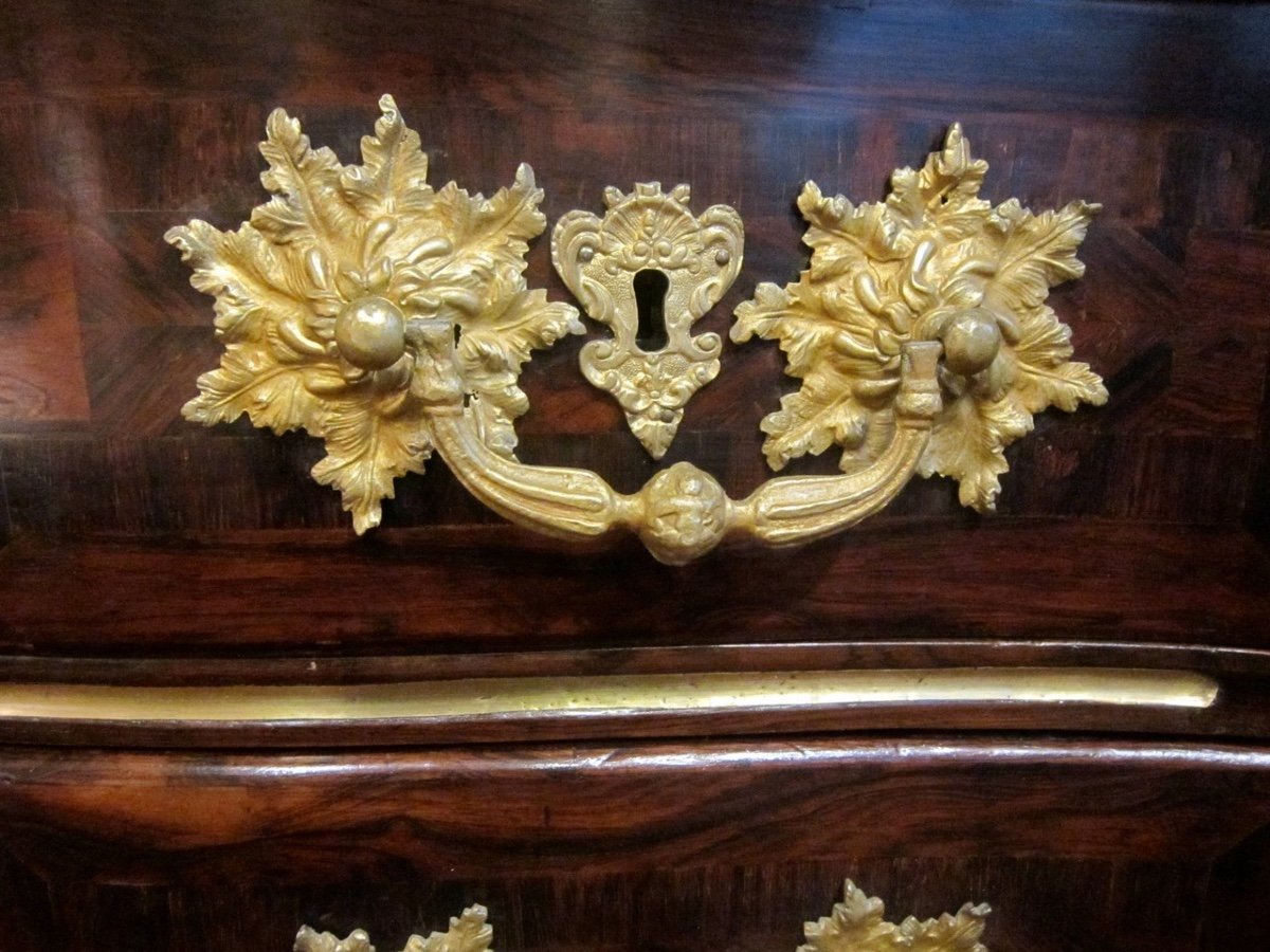 Commode d'époque Louis XV Au C Couronné-photo-3