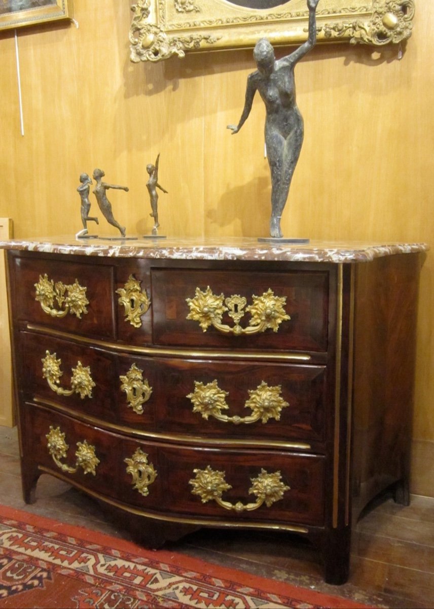 Commode d'époque Louis XV Au C Couronné