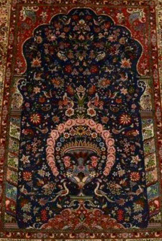 Kashan Carpet In Wool, Iran, Shah Period.-photo-2