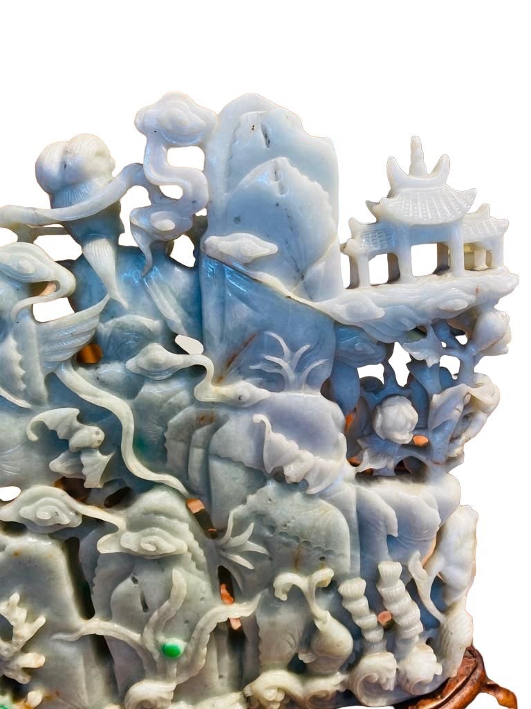 Imperial Jade Group, Asian Art, Circa 1930.-photo-4