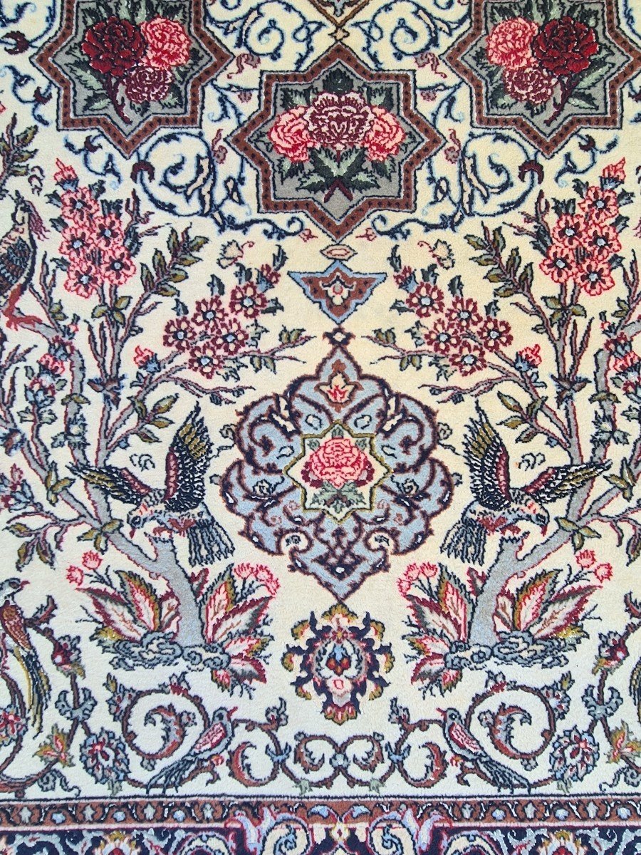 Rarissime Tapis  Ispahan, Iran,  époque Shah vers 1965.-photo-8