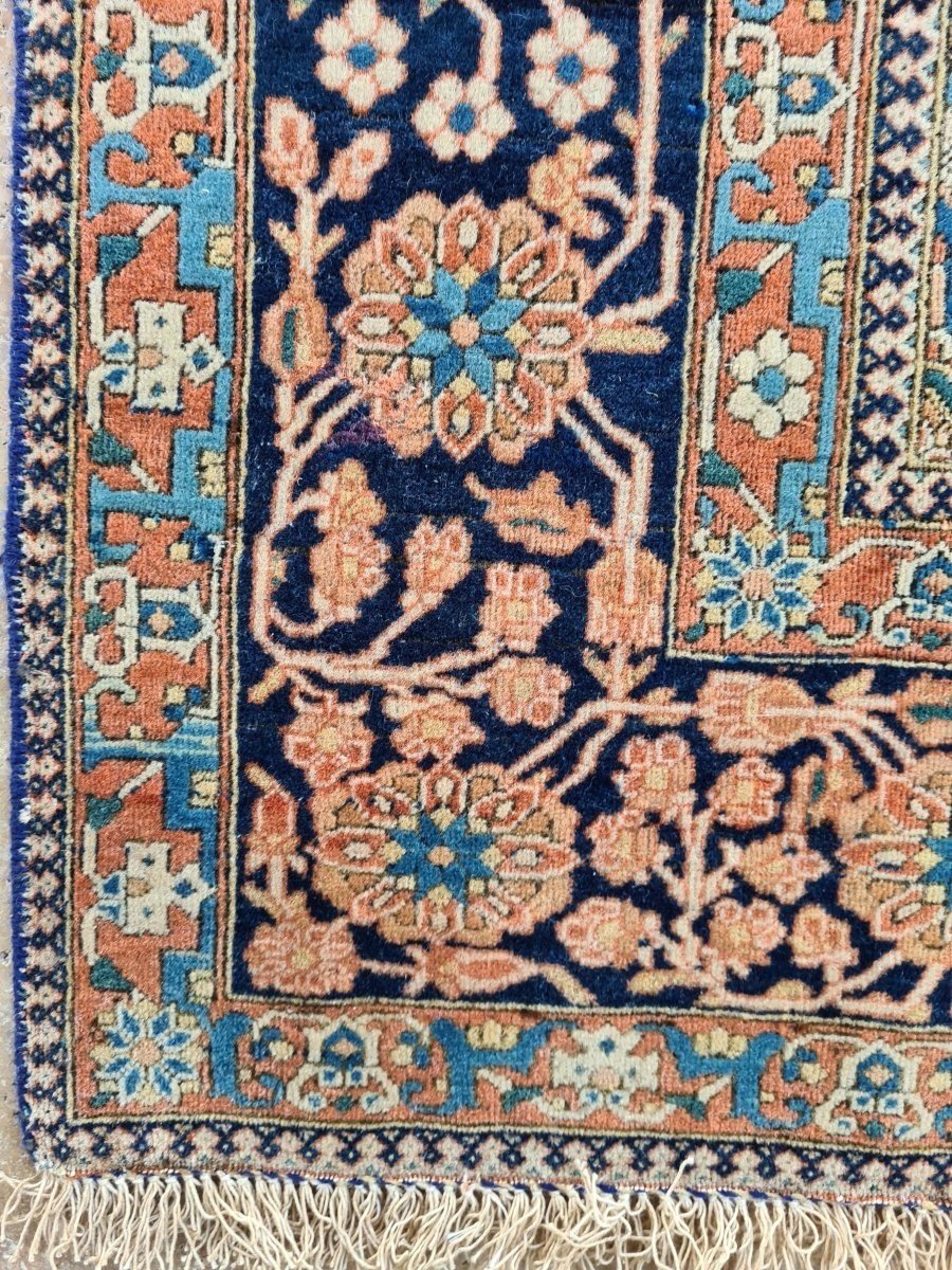 Tapis Kashan Mortachem En Laine, Iran, 19ème Siècle.-photo-1