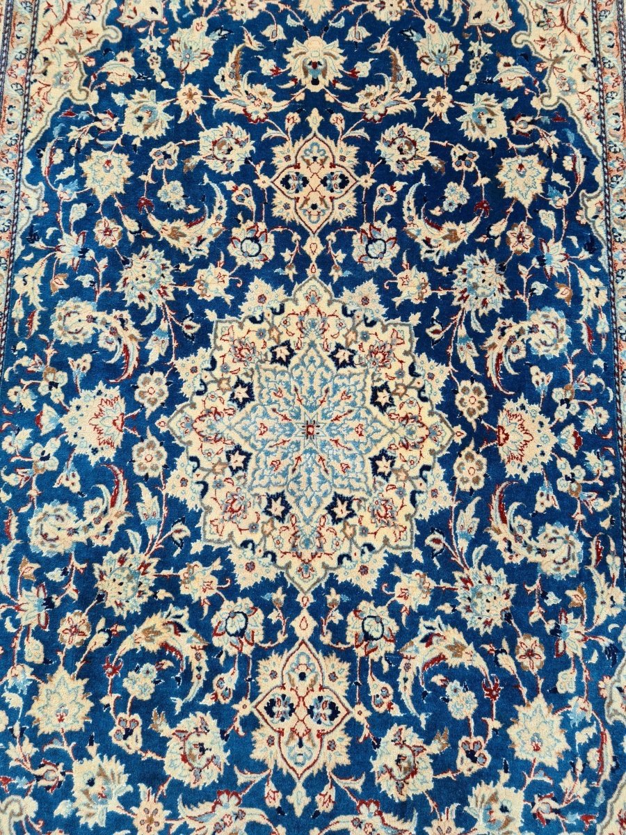 Tapis Naïn Abibian en Laine  et Soie - Iran, vers 1950-photo-1