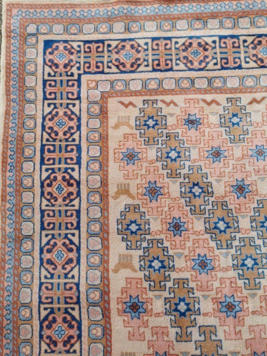 Samarkand Wool Carpet, China And Russia, Circa 1960-photo-4