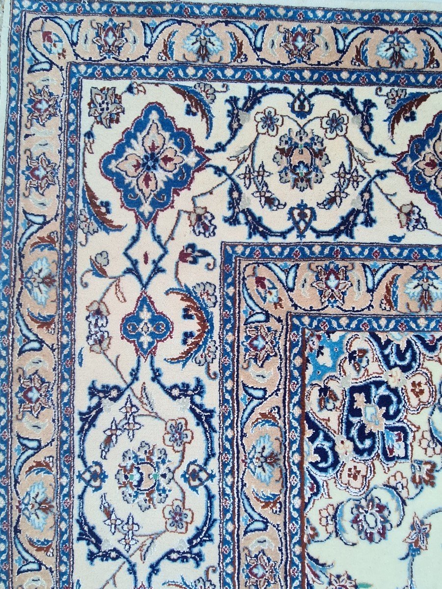 Tapis Nain Shisla En Laine, Iran,  Epoque Du Shah-photo-2