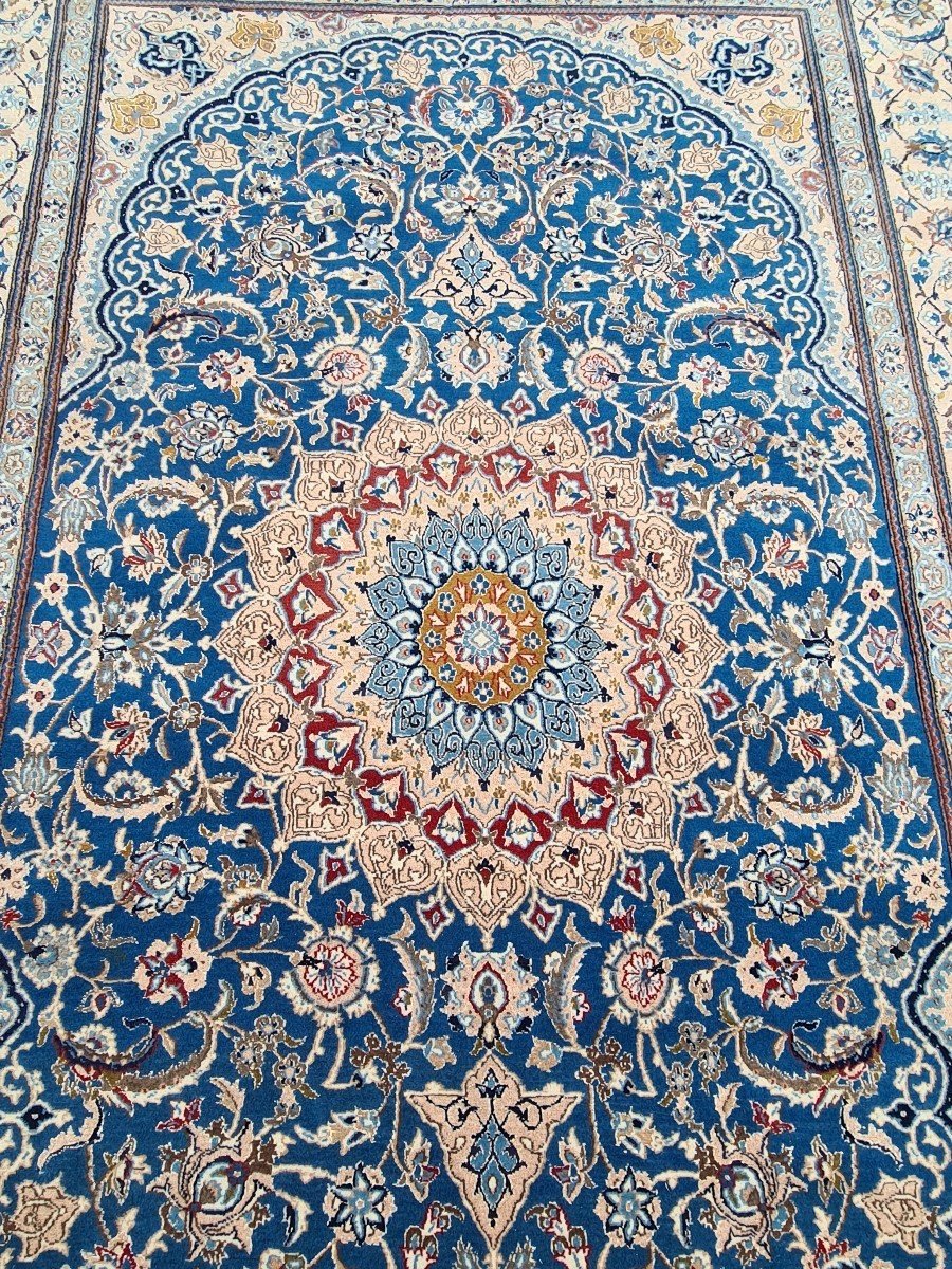 Tapis Naïn En Laine, D’époque Du Shah, Iran Vers 1970.-photo-3