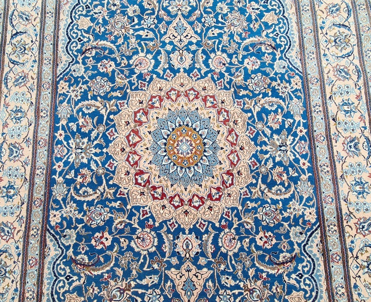 Tapis Naïn En Laine, D’époque Du Shah, Iran Vers 1970.-photo-7